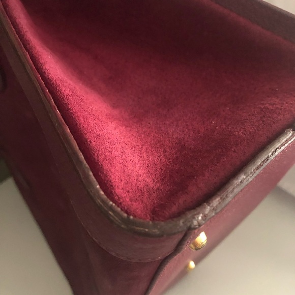 Authentic Gucci Diana Bamboo Burgundy Tote Bag - Picture 6 of 15